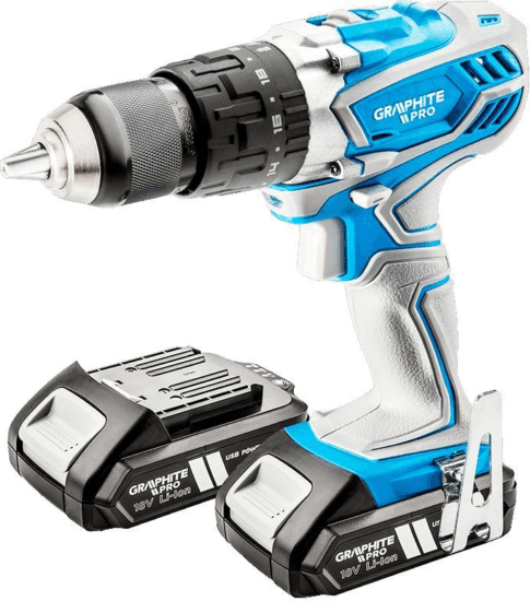 Graphite Pro 59Gp401 18v Li-Ion, Akkus ütvefúró-Csavarozó kofferben Graphite Pro 59Gp401 18v Li-Ion, Akkus ütvefúró-Csavarozó kofferben