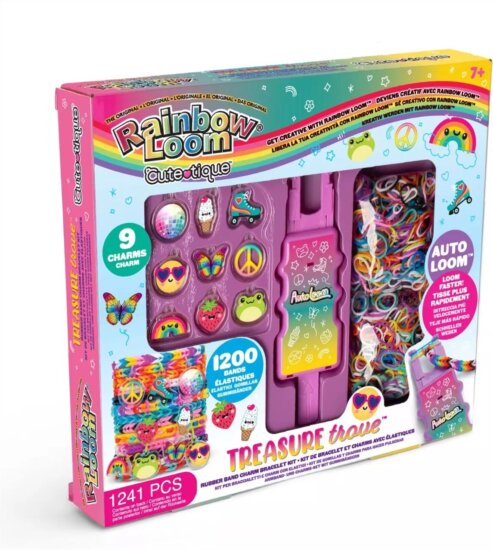 Rainbow Loom, Auto Loom, Cute-Tique Kincsesbánya karkötő készítő szett