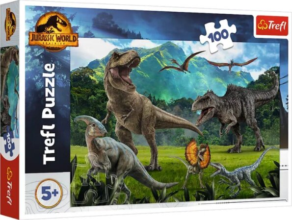 Trefl, Jurassic World dinoszauruszok puzzle, 100 darabos