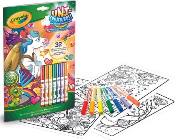 Crayola, Color & Activity állatkornis foglalkoztató 7 db filctollal