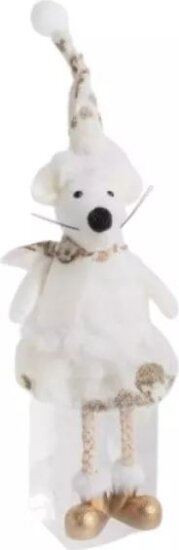 Téli egér dekoráció, 24 cm