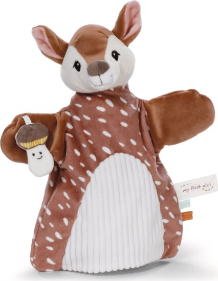 My First NICI, 2 az 1-ben rongyi és kesztyűbáb, őzike, 26 cm