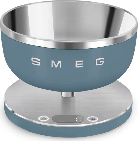 SMEG KSC01SBMWW matt viharkék digitális konyhai mérleg SMEG KSC01SBMWW matt viharkék digitális konyhai mérleg
