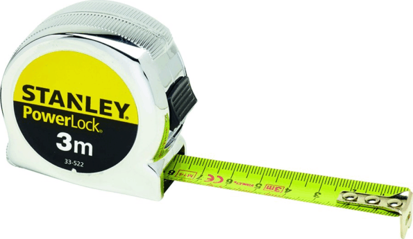 Stanley PowerLock 033522 mérőszalag, 3 méter / 19mm Stanley PowerLock 033522 mérőszalag, 3 méter / 19mm