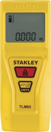 Stanley TLM 65 lézeres távolságmérő, 20 méter hatótávolság Stanley TLM 65 lézeres távolságmérő, 20 méter hatótávolság
