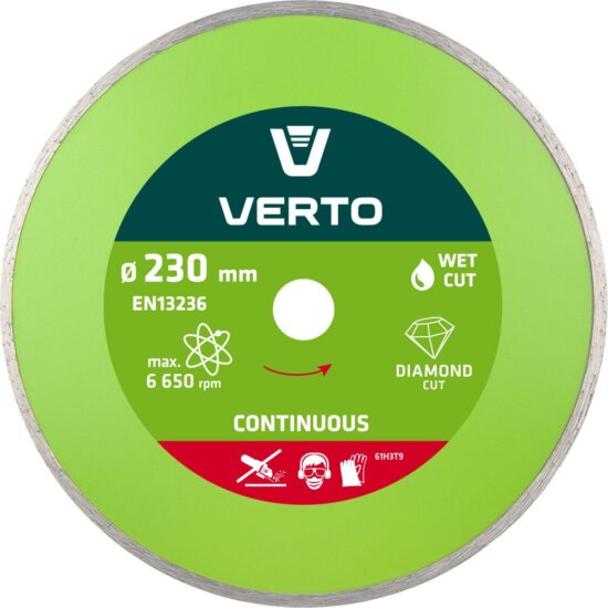 Verto 61H3T9 vizes gyémántvágó, 230mm