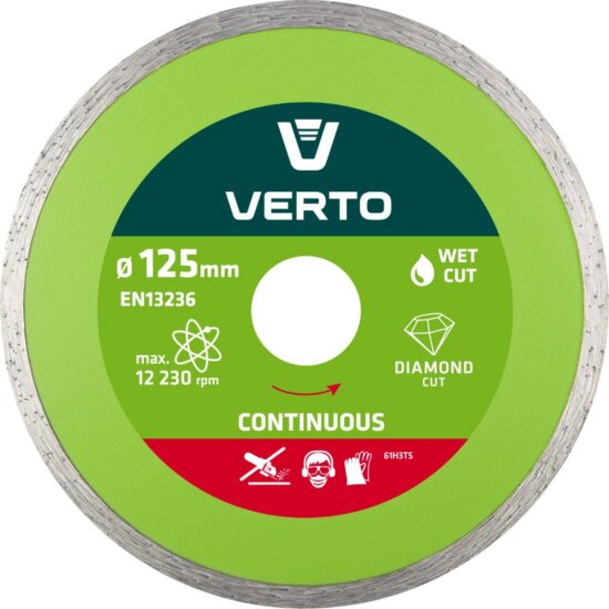 Verto 61H3T5 vizes gyémántvágó, 125mm