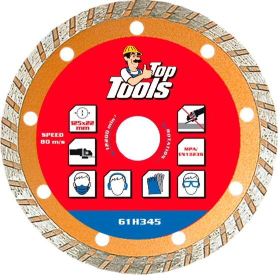 Top Tools 61H345 turbo gyémántvágó, 125mm