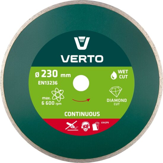 Verto 61H2P9 vizes gyémántvágó, 230mm