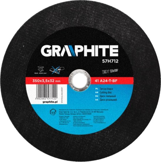 Graphite 57H712 fém vágókorong, 350mm Graphite 57H712 fém vágókorong, 350mm
