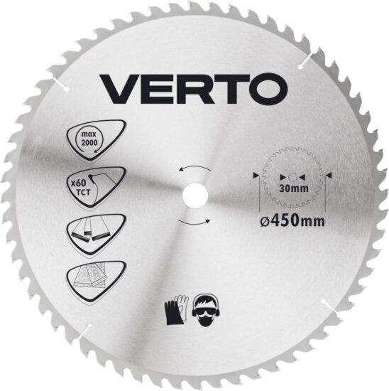 Verto 61H150 körfűrészlap, 450mm, Z60 Verto 61H150 körfűrészlap, 450mm, Z60