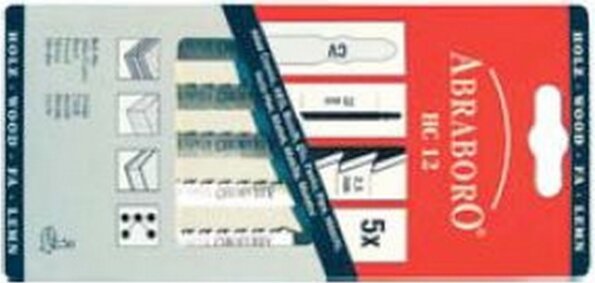 Abraboro HGS 24, T244D dekopírfűrészlap készlet, 5db Abraboro HGS 24, T244D dekopírfűrészlap készlet, 5db