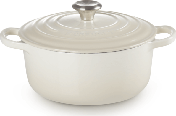 Le Creuset Signature kerek öntöttvas sütő-főzőedény, 22cm, 3,3 l, habcsók Le Creuset Signature kerek öntöttvas sütő-főzőedény, 22cm, 3,3 l, habcsók