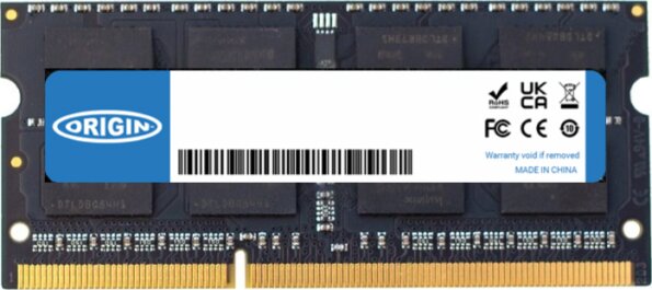 Origin Storage 8GB / 1600MHz (DDR3L, SODIMM, Non-ECC) Origin Storage 8GB / 1600MHz (DDR3L, SODIMM, Non-ECC)