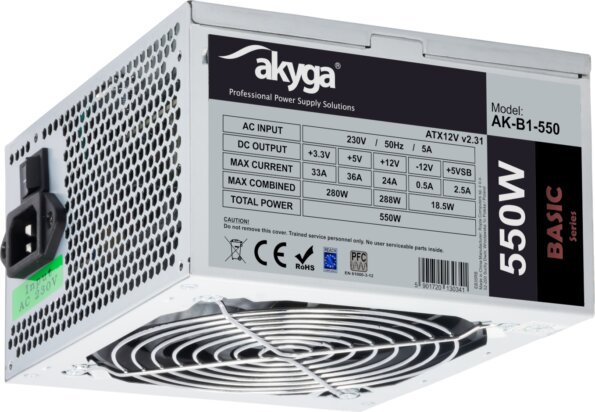Akyga Basic (550W, ATX) Akyga Basic (550W, ATX)