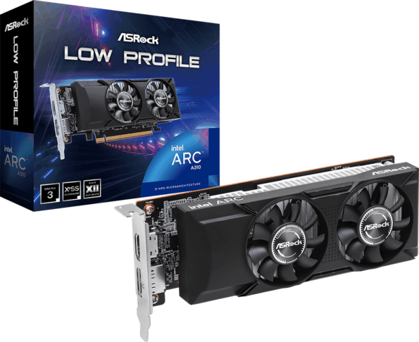 ASRock Intel Arc A310 Low Profile 4GB GDDR6 OC ASRock Intel Arc A310 Low Profile 4GB GDDR6 OC