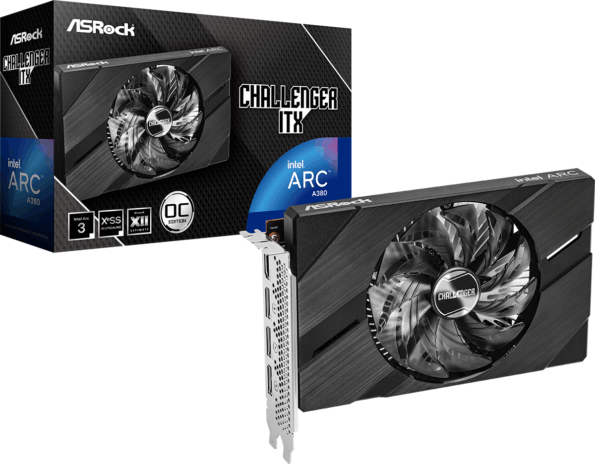 ASRock Intel Arc A380 Challenger ITX 6GB GDDR6 OC