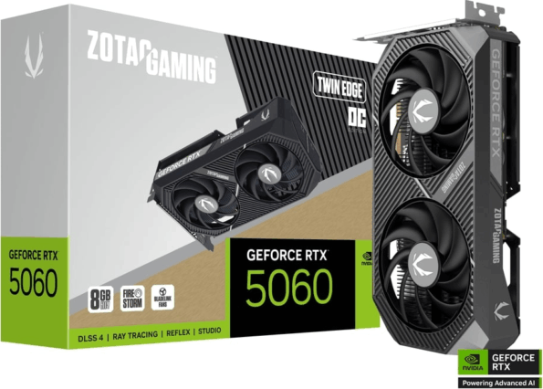 Zotac GeForce RTX 5060 Twin Edge 8GB GDDR7 OC Zotac GeForce RTX 5060 Twin Edge 8GB GDDR7 OC