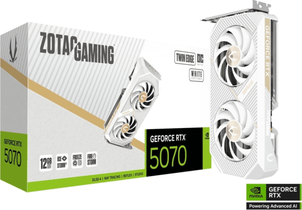 Zotac GeForce RTX 5070 Twin Edge White 12GB GDDR7 OC