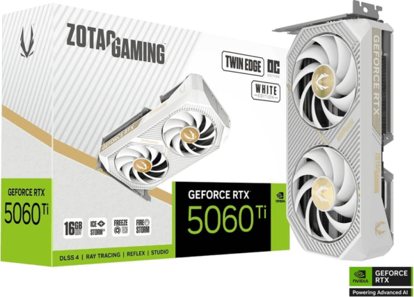 Zotac GeForce RTX 5060 Ti Twin Edge White 16GB GDDR7