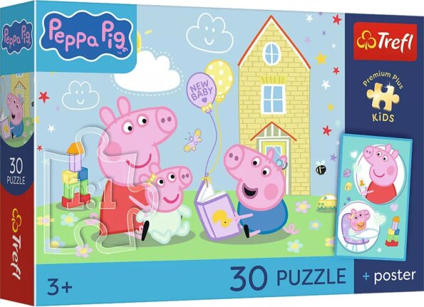 Trefl, Peppának van egy terve puzzle, 30 darabos