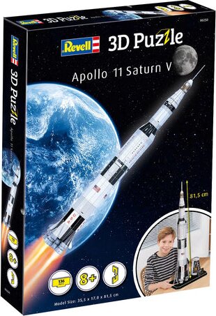 Revell, 3D puzzle Apollo 11 Saturn V puzzle, 135 darabos