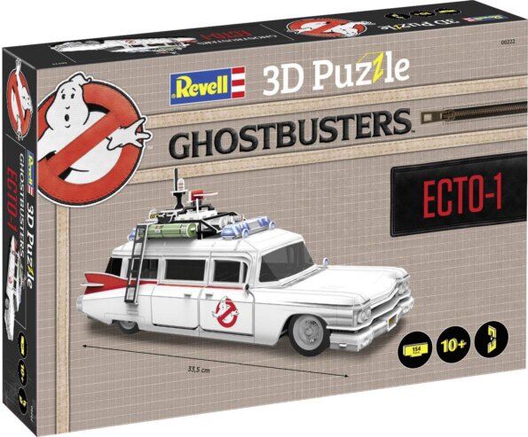 Revell, 3D Szellemirtók Ecto-1 puzzle, 154 darabos
