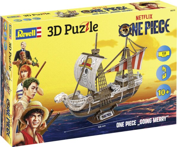 Revell, 3D One Piece, Going Merry puzzle, 112 darabos