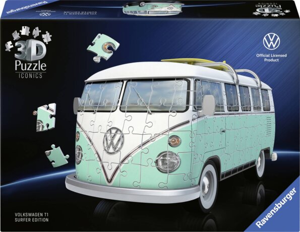 Ravensburger, 3D Volkswagen T1 puzzle, Ravensburger, 3D Volkswagen T1 puzzle,