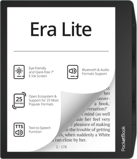PocketBook Era Lite 7" E-book olvasó, 16GB, Stone Green