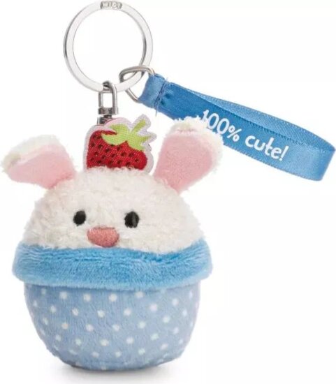 NICI, Muffin nyuszi plüss kulcstartó, 7 cm