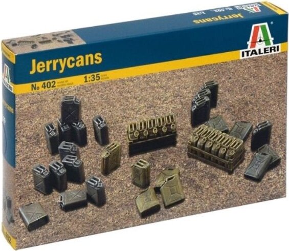 Italeri, Marmonkannák és benzineskannák makett kiegészítő szett, 1:35
