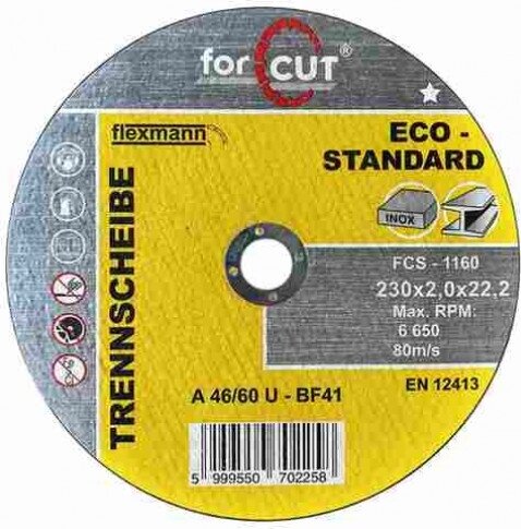 Forcut FCS-1160 vágókorong készlet, 230mm, 25db