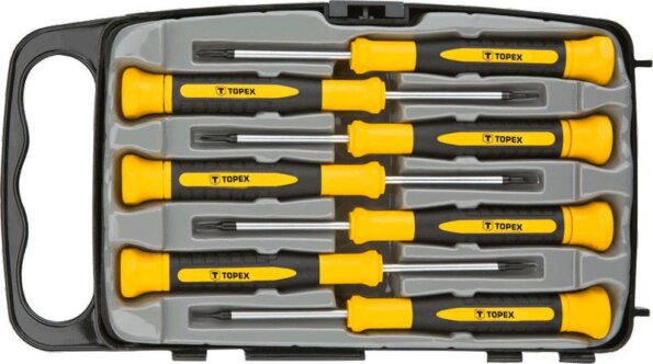 Topex 39D558 műszerész csavarhúzó készlet, 7 részes Topex 39D558 műszerész csavarhúzó készlet, 7 részes