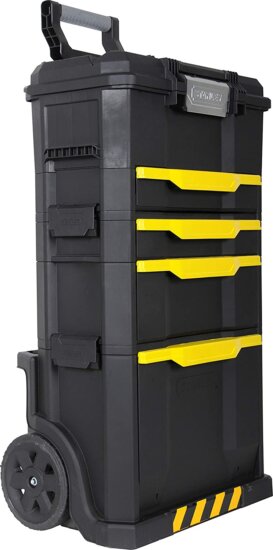 Stanley 179206 szerszámosláda, 49 x 77,8 x 35 cm, kerekes, 3 részes