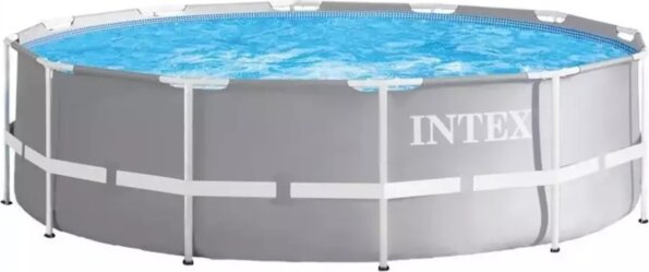Intex MetalPrism merev falú prémium medence szett, 366 cm