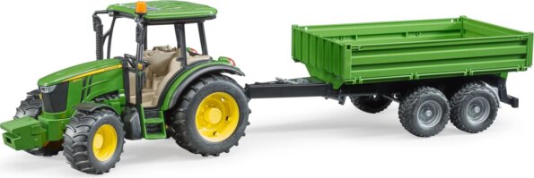 Bruder, John Deer 5115M traktor utánfutóval