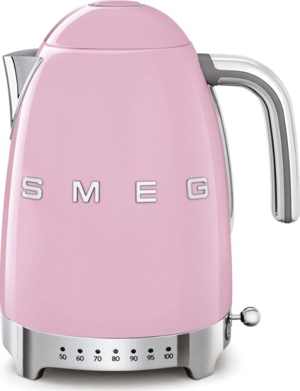 SMEG Retro vízforraló állítható hőfokkal, 1,7 l, rózsaszín SMEG Retro vízforraló állítható hőfokkal, 1,7 l, rózsaszín