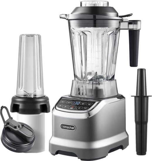 AMZCHEF ZM5003-GA csészés turmixgép, 1800W, Szürke AMZCHEF ZM5003-GA csészés turmixgép, 1800W, Szürke
