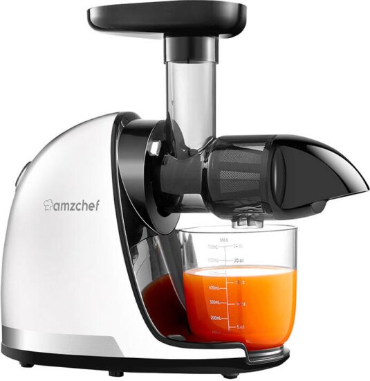 Amzchef 1501-WT lassú gyümölcsprés, 150W, fehér Amzchef 1501-WT lassú gyümölcsprés, 150W, fehér