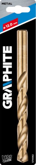 Graphite 57H062-5 Csigafúró HSS Cobalt, 12mm, 5db Graphite 57H062-5 Csigafúró HSS Cobalt, 12mm, 5db