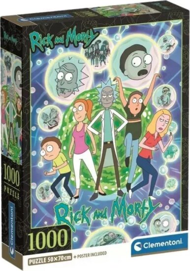 Clementoni, Rick & Morty puzzle, 1000 darabos Clementoni, Rick & Morty puzzle, 1000 darabos