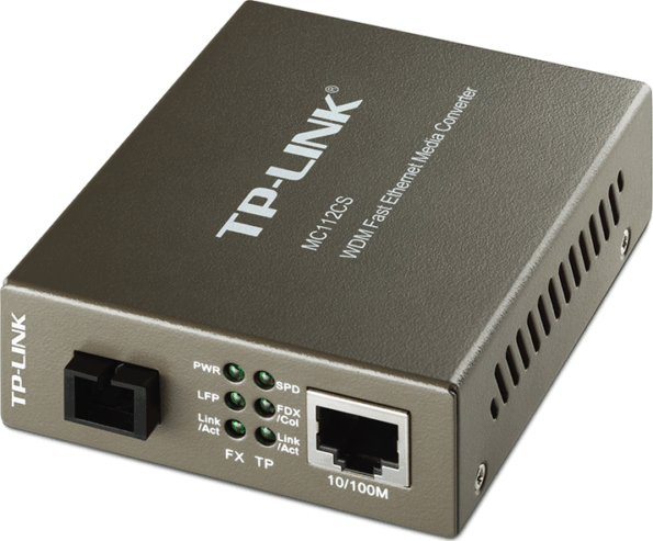 TP-Link MC112CS WDM 100 Mbps SC Single Mode médiakonverter