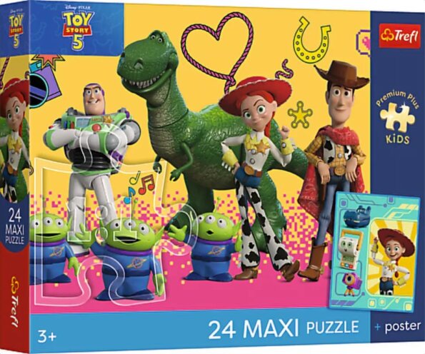Trefl, Toy Story, Játékok és barátok Maxi puzzle, 24 darabos