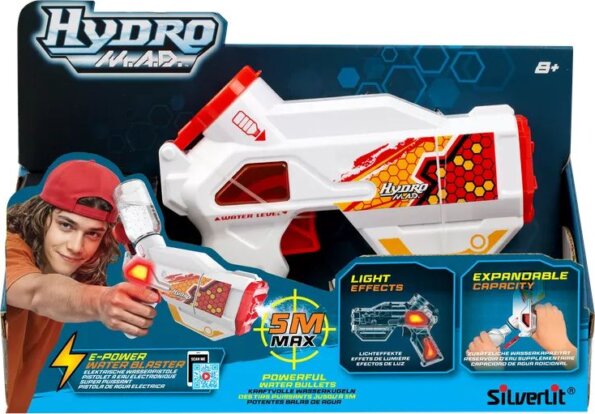 Silverlit, Hydro M.A.D mini elektromos vízipisztoly, Fehér Silverlit, Hydro M.A.D mini elektromos vízipisztoly, Fehér