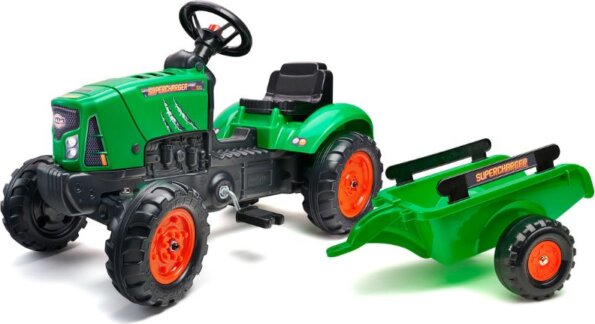 Falk, Traktor Supercharger utánfutóval, zöld