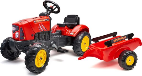 Falk, Traktor Supercharger utánfutóval, piros
