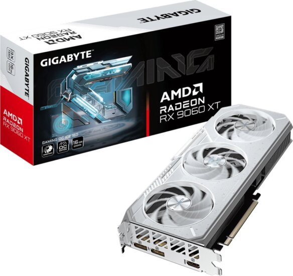 Gigaybte Gaming OC ICE GDDR6 RX 9060 XT videókártya, 16GB Gigaybte Gaming OC ICE GDDR6 RX 9060 XT videókártya, 16GB