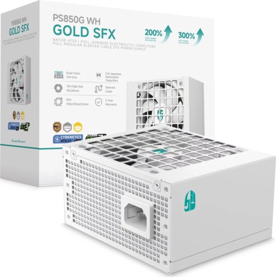 DeepCool PS850G WH (850W, SFX, ATX 3.1) DeepCool PS850G WH (850W, SFX, ATX 3.1)