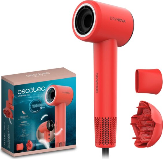 Cecotec DryNova hajszárító, 1600W, piros